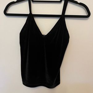 Brandy Melville black velvet camisole